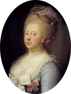 Porträt von Königin Caroline Mathilde von Dänemark von Jens Juel