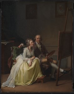 Der Künstler und seine Frau Rosine, geb. Dørschel von Jens Juel
