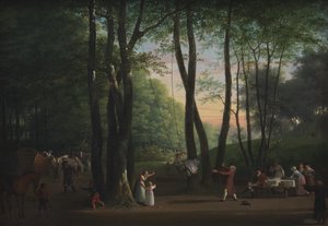 Die Tanzlichtung bei Sorgenfri, nördlich von Kopenhagen von Jens Juel