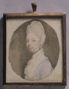 Porträtminiatur von Königin Charlotte, ca. 1772