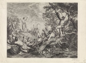 Johannes der Täufer predigt in der Wildnis