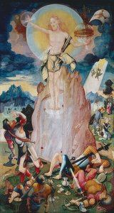 Auferstehung Christi (rechter Flügel des Herrenberger Altars) von Jerg Ratgeb