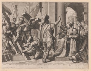 Hl. Helena und die Ausgrabung der drei Kreuze von Golgatha