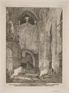 Das Innere der St. Catharina Kirche in Hamburg von Jes Bundsen