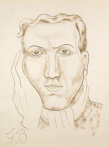 Porträt von George Barker von Jessica Stewart Dismorr