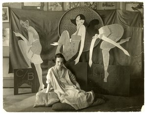Lin in ihrem Laden, Greenwich Village, New York, USA von Jessie Tarbox Beals