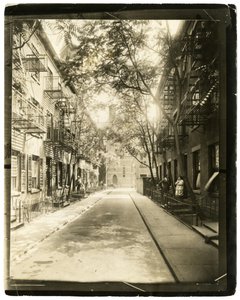 Patchin Place, abgehend von der 10th Street, New York, USA