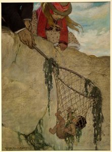 Er fühlte das Netz sehr schwer, aus Die Wasserkinder von Charles Kingsley, veröffentlicht 1916