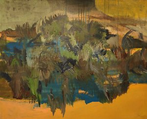 Fließende abstrakte Landschaft von Joackim Schou Dahle