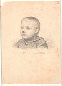 Jungenporträt, 3/4 Profil nach links