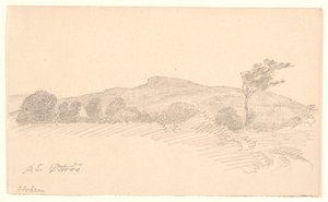 Landschaft mit Blick auf den Höhenrücken Höråsen. Öströö