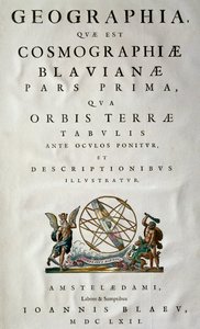 Atlas Maior, sive cosmografphiae Blaviana, Atlas von Joan Blaeu (1596-1673)