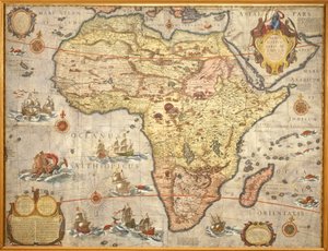 Karte von Afrika im Jahr 1686 von Joan Blaeu