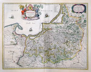 Karte von Ostpreußen aus 