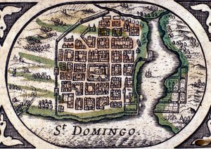 Santo Domingo - im Atlas von W. J. Blaeu von Joan Blaeu