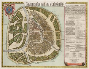 Der Moskauer Kreml Karte des 16. Jahrhunderts (Castellum Urbis Moskvae) von Joan Blaeu