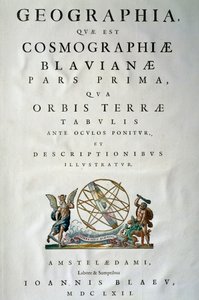 Titelseite von Teil I des Atlas Maior, von Joan Blaeu (1596-1673) von Joan Blaeu