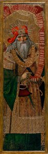 David - Gemälde von Joan Gasco (aktiv 1500-1529) - ca. 1500 - Tempera auf Holz - 210,8x60 - Museu Nacional d