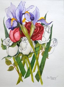 Iris und Rosen, 2007