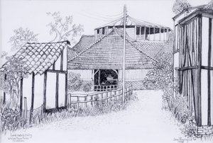 Lord Astors Molkerei, White Place Farm, Cookham von Joan Thewsey