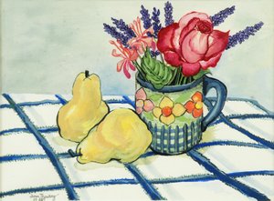 Rote Rose und zwei Birnen, 2008