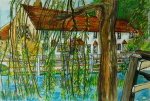 Der Teich bei Hedgerley von Joan Thewsey