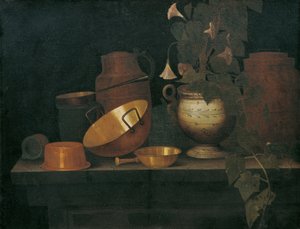 Stillleben mit Kupfergeschirr