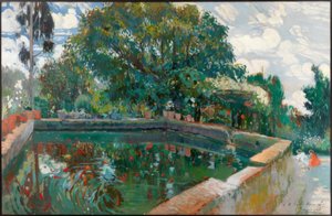 Der Teich von Can Pau Segimon von Joaquim Mir i Trinxet