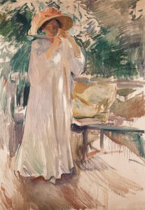 Clotilde in ihrem Garten, 1910