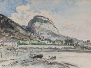 Saint-Eynard gesehen von Île Verte 1875 von Johan Barthold Jongkind