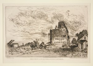 Abrissarbeiten in der Rue des Francs-Bourgeois Saint-Marcel