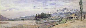 Schnee auf den Bergen bei Grenoble, 12. und 13. September 1882 von Johan Barthold Jongkind