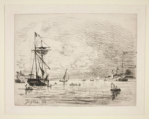 Ausfahrt aus dem Hafen von Honfleur