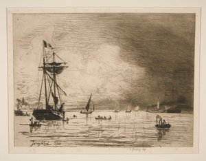 Ausfahrt aus dem Hafen von Honfleur