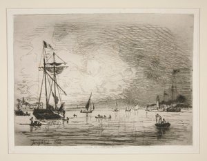 Ausfahrt aus dem Hafen von Honfleur