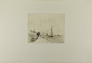 Die zwei Segelboote, aus Cahier de six eaux-fortes, vues de Hollande