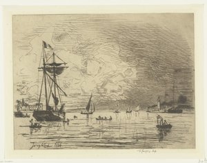 Ausgang des Hafens von Honfleur