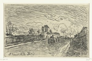 Ausgang des Krankenhauses Cochin (Faubourg Saint-Jacques, Paris)