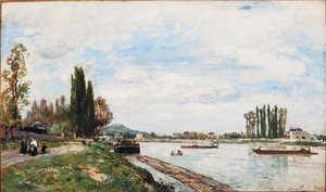 Blick auf Meudon von der Brücke von Sèvres, 1866
