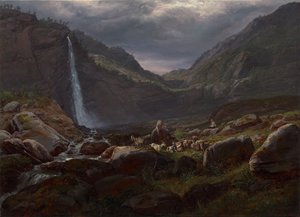 Feigenwasserfall (Feigefossen), Lysterfjord, Norwegen