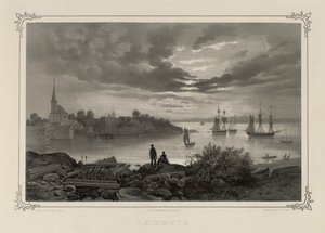 Illustration aus dem Buch Norge fremstillet i Tegninger von P.Chr. Asbjørnsen, veröffentlicht von Chr. Tønsberg (Norwegen, 1848) von Johan Christian Dahl