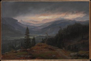 Blick über Hallingdal von Johan Christian Dahl