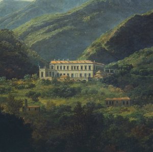 Der Königspalast von Quisisana bei Neapel von Johan Christian Dahl