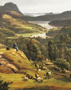 Ansicht der Abtei Lyse bei Bergen von Johan Christian Dahl