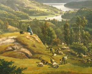Ansicht des Lysenklosters bei Bergen