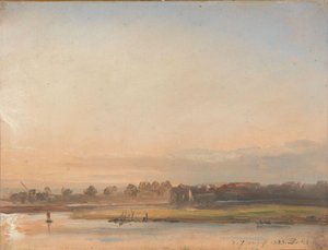 Blick auf die Elbe von Johan Christian Dahl