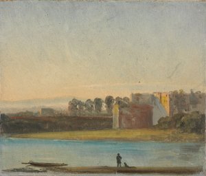Blick über die Elbe von Johan Christian Dahl