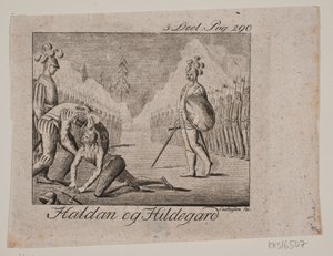 Vignette. Haldan und Hildegard von Johan Christoph Seehusen