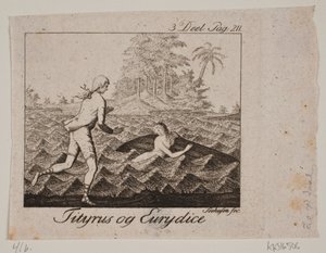 Vignette. Tityrus und Eurydice von Johan Christoph Seehusen