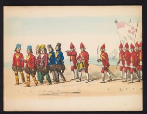 Maskerade der Delfter Studenten, 1857 (Platte 1)